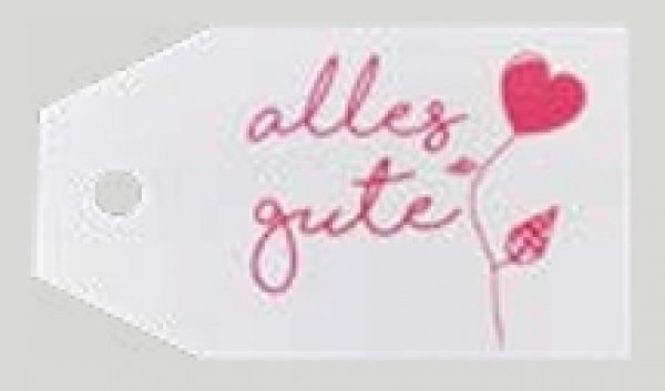 Anhängekarten alles gute